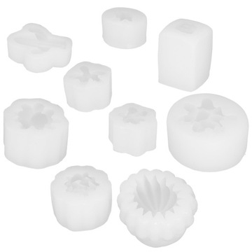 9 szt. Formy silikonowe do mydła do produkcji świec zapachowych
