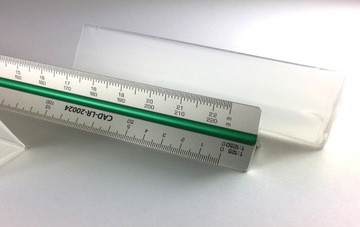 Лениарская шкала 30 см 1:10-100/1:20-200/1:125 Металл