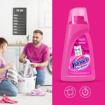 Vanish Multi Action Розовый пятновыводитель для ткани 1л