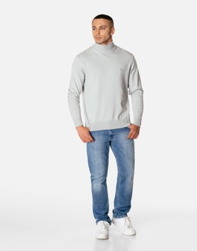 Elegancki Cienki Sweter Męski Golf S2S C116 r 3XL