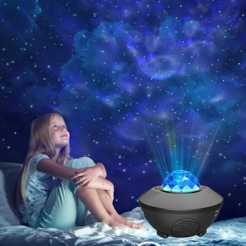 PROJEKTOR GWIAZD RZUTNIK NIEBA LAMPKA NOCNA GŁOŚNIK BLUETOOTH DLA DZIECI