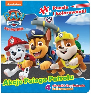 Psi Patrol Puzzle i kolorowanki Akcje Psiego Patro