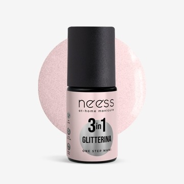 NEESS Lakier hybrydowy One Step 3in1 Glitterina 4 ml