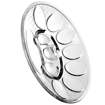 ТАРЕЛКА ЯИЧНАЯ ТАРЕЛКА СТЕКЛЯННАЯ БЛЮДА НА 10 ЯИЦ ПОДСТАВКА ПАСХАЛЬНАЯ 22см