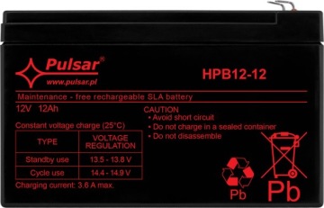 AGM 12V 12AH HPB12-12 Батарея