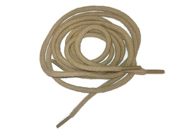 Sznurówki sznurowadła BAWEŁNA 5 mm BEŻOWE 90cm