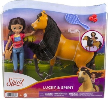 Mustang Duch Wolności Lalka Lucky i Koń Spirit