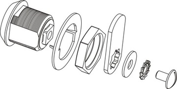 SISO LONG МЕБЕЛЬНЫЙ ЗАМОК ДЛЯ ШКАФОВ