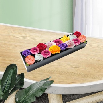 Ваза для цветов акриловая прямоугольная настольная L