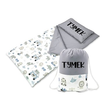 ДЕТСАДСКОЕ ПОСТАЛЬНОЕ ДОШКОЛЬНИК СПАЛЬНЫЙ МЕШОК С СУМКОЙ + ИМЯ 147х75