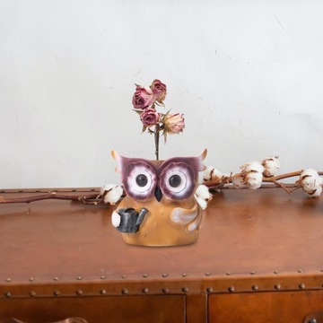 Декор статуи цветочного горшка совы Творческий Современный