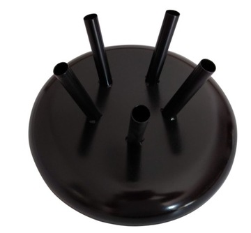 Подставка для 5 флагов. Флагшток кабинетный, черная основа.