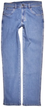 WRANGLER spodnie STRAIGHT blue jeans REGULAR FIT _ W36 L30