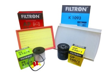 FILTRON ZESTAW FILTRÓW do PEUGEOT 307 2,0 HDI 90KM