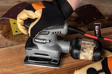 ГРАФИТОВАЯ ШЛИФОВАЛЬНАЯ МАШИНА 240ВТ 110X100MM 3 СМЕННЫЕ НОЖКИ 59G322