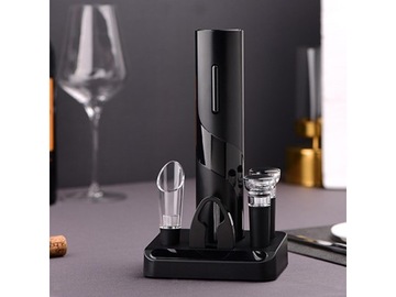 Электрическая открывалка для вина + пробка + наливное устройство Wine SET Штопор