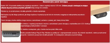 Регулируемый стол для работы стоя, 120х52 см.