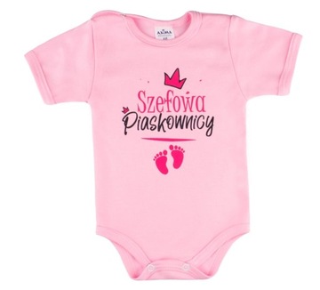 Body krótki rękaw SZEFOWA PIASKOWNICY - r. 80