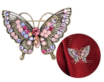 Broszka elegancka dla kobiety Motyl