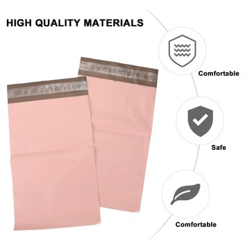 Розовая курьерская сумка с пузырчатым конвертом, большая