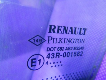 RENAULT MODUL 04- SKLO (OKNO) DVEŘNÍ DVEŘE LEVÝ PŘEDNÍ MALÉ TROJŮHELNÍK