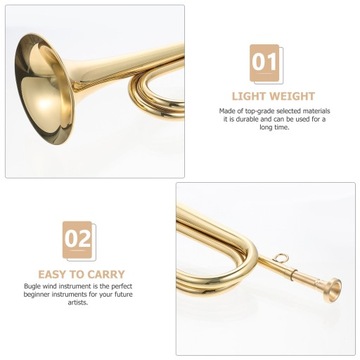Vintage Bugle Trąbka Instrumenty muzyczne Zabawka