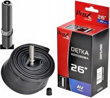 ProX dętka 26 x 1,75 1,90 1,95 2,00 2,10 2,125 2,15 AV-40 samochodowy gwint