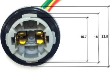 РАЗЪЕМ ЛАМПОЧКИ W16W T15 W2.1x9.5d ДЕРЖАТЕЛЬ