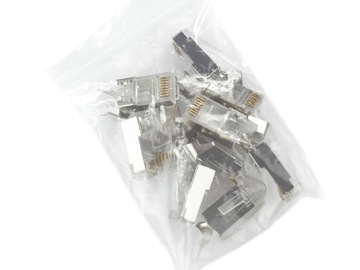 NEKU Вилка экранированная FTP STP RJ45 кат.6a 7 10шт.