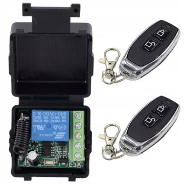 РЕЛЕ ДИСТАНЦИОННОГО УПРАВЛЕНИЯ С 2 ПУЛЬТАМИ ДИСТАНЦИОННОГО УПРАВЛЕНИЯ 433МГЦ 12В