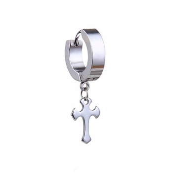 Unisex Stainless Steel Punk Black Drop Earrin
