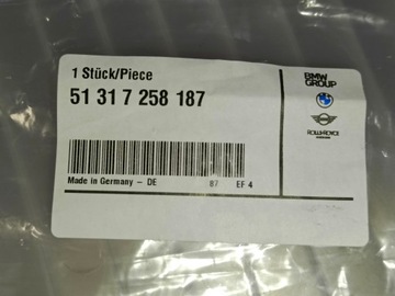 BMW F30 F31 LIŠTA OKNO PŘEDNÍ LEVÝ 7258187 OE