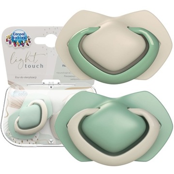 Соска Canpol baby силиконовая 0-6м симметричная PURE COLOR 2 шт.