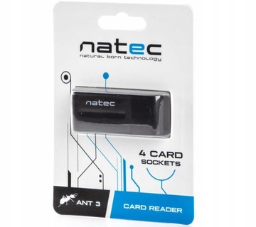 Устройство чтения карт памяти Natec ANT 3 Mini (SDHC/MMC/M2/Micro SD) Черный