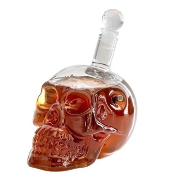 ПУЛЕНЕПРОНИЦАЕМЫЙ ГРАФИН С ЧЕРЕПОМ +2 СТАКАНА ВОДКИ