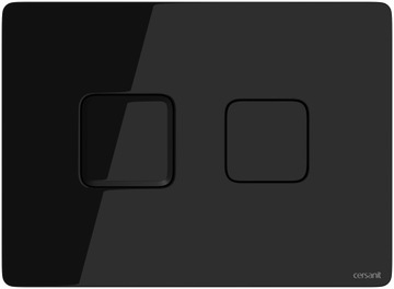 CERSANIT ACCENTO PRZYCISK SPŁUKUJĄCY SZKŁO CZARNE