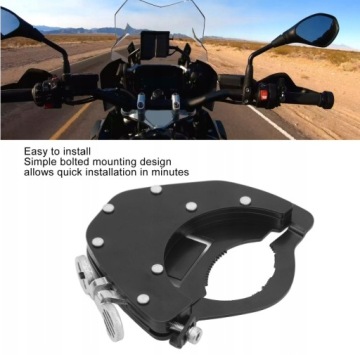 Универсальный мотоциклетный круиз-контроль из черного металла.