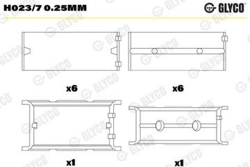 GLYCO H023/7 0.25MM ŠÁLKY HLAVNÍ