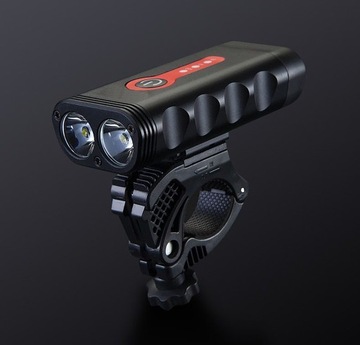 СВЕТОДИОДНАЯ ВЕЛОСИПЕДНАЯ ФАРА ПЕРЕДНЯЯ 1800 ЛЮМЕН МОЩНАЯ + ЗАДНЕЕ ВЕЛОСИПЕДНОЕ ОСВЕЩЕНИЕ