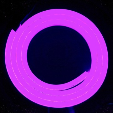 Neon FLEX 6x12mm 120 LED 12V 1m IP65 FIOLETOWY