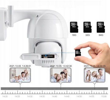 НАРУЖНАЯ WIFI IP-КАМЕРА ПОВОРОТНЫЙ ЗУМ x4 НАБЛЮДЕНИЕ В FULL HD