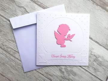 Приглашения на крещение АНГЕЛ Персонализация