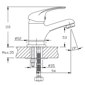 DAISY Bateria umywalkowa
