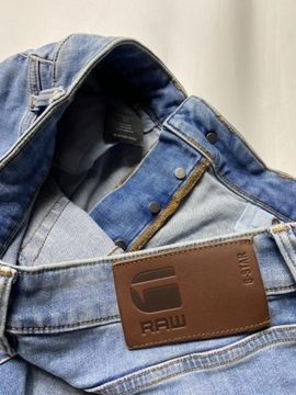 G-STAR RAW 3301 slim GSRD oryginalne niebieskie Spodnie Jeansy W 32 L 32
