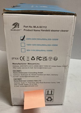 Пароочиститель MLMLANT MLA-SC112