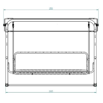 448918 САДОВЫЕ КАЧЕЛИ PATIO PARMA 4-МЕСТНЫЕ