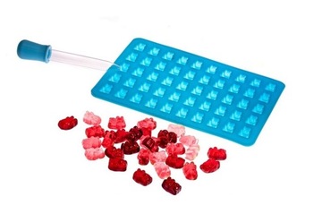Foremka MIŚKI ŻELKI lód CZEKOLADA z pipetą GUMISIE