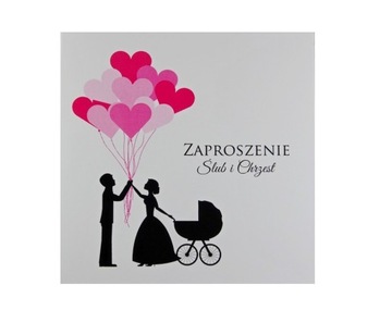 ZAPROSZENIE NA ŚLUB I CHRZEST 2 w 1