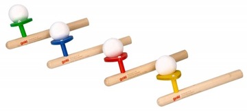 DREWNIANA DMUCHAWKA LOGOPEDYCZNA Z PIŁKĄ DMUCHAWKA ZABAWKA DLA TRZYLATKA