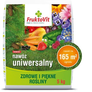 FruktoVit Plus Nawóz uniwersalny granulowany ogrodniczy 5kg ZDROWE ROŚLINY
